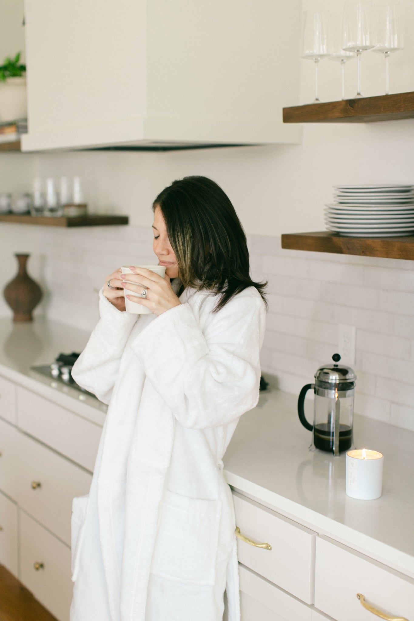 Warm Vanilla + Jasmine | Signature White Collection | Soy Candle