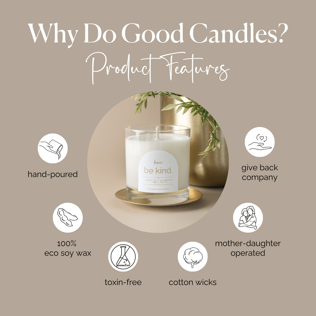 Be Kind. | Fresh & Clean Scented | Do Good Collection - do good adventures