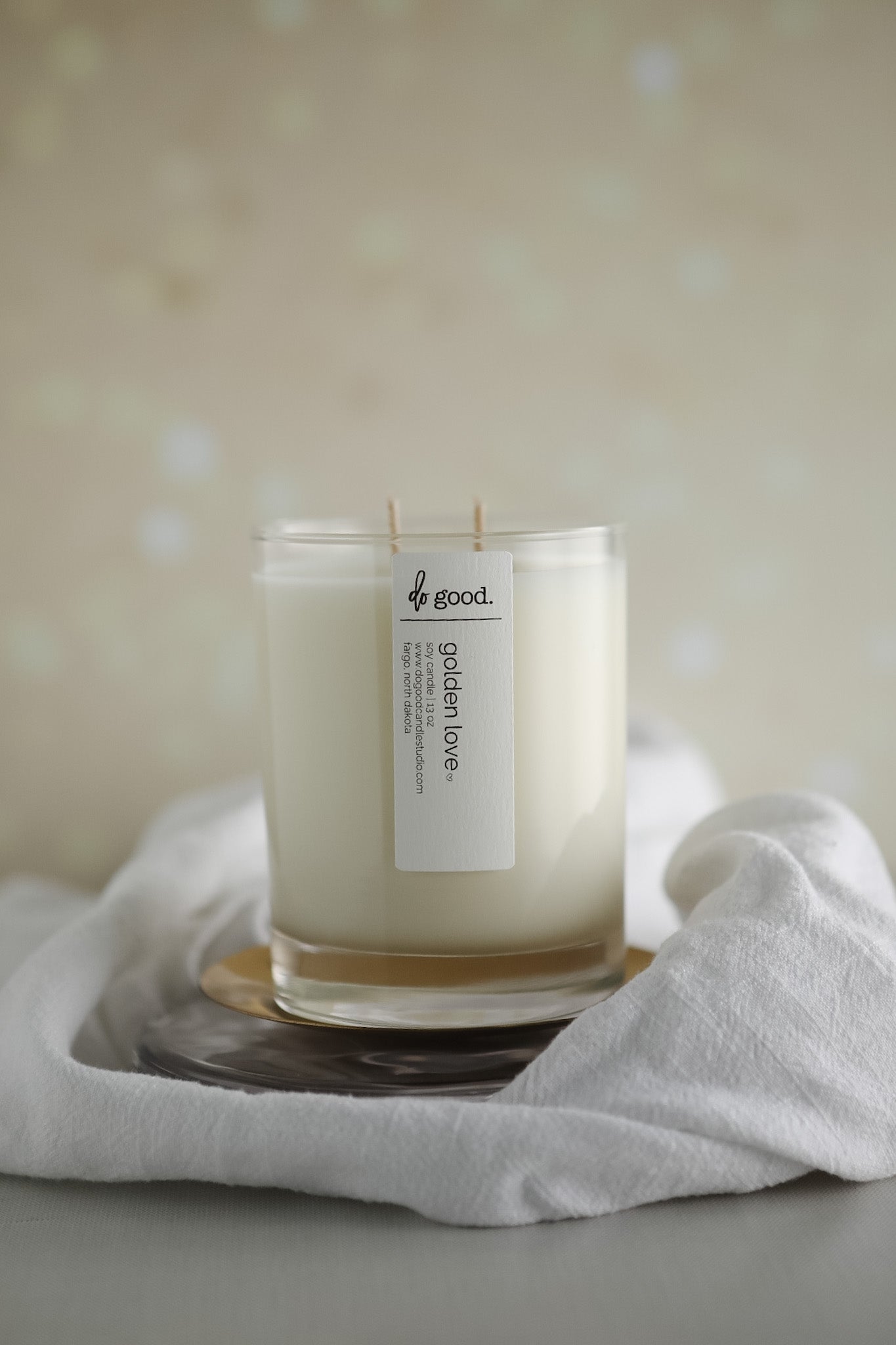 Golden Love | Non - Toxic Soy Candle | Love Collection - do good adventures