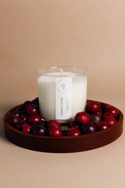 Cranberry Bubbly | 100% Soy Wax Fall Candle | Non-Toxic