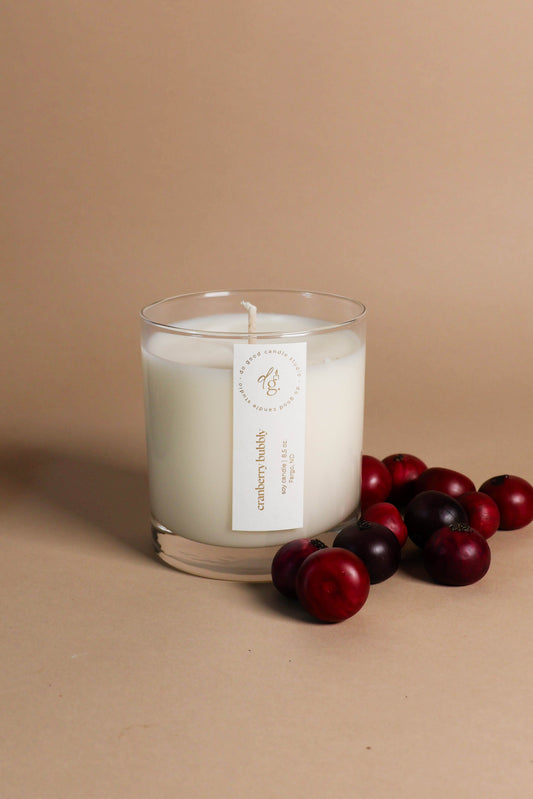 Cranberry Bubbly | 100% Soy Wax Fall Candle | Non-Toxic