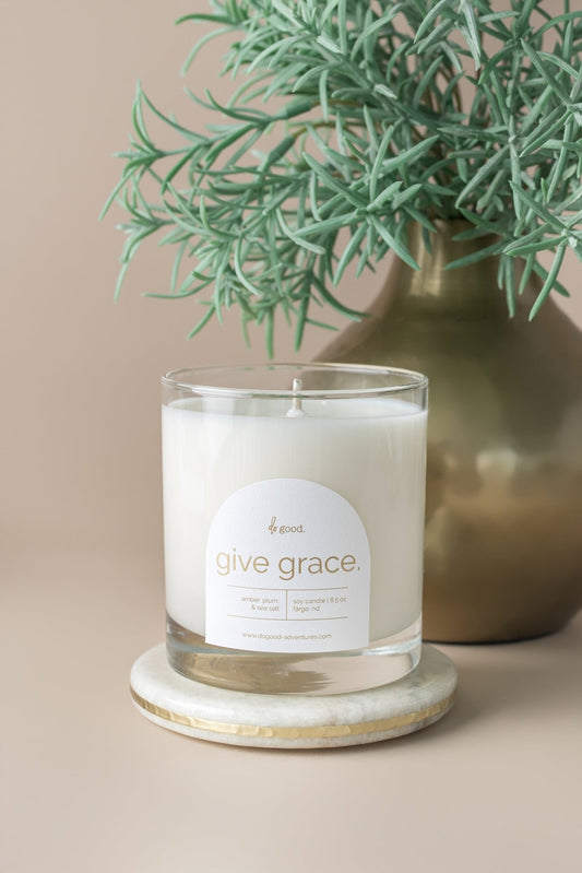 Give Grace. | Sweet & Spicy Scented Soy Candle | Do Good Collection - do good adventures