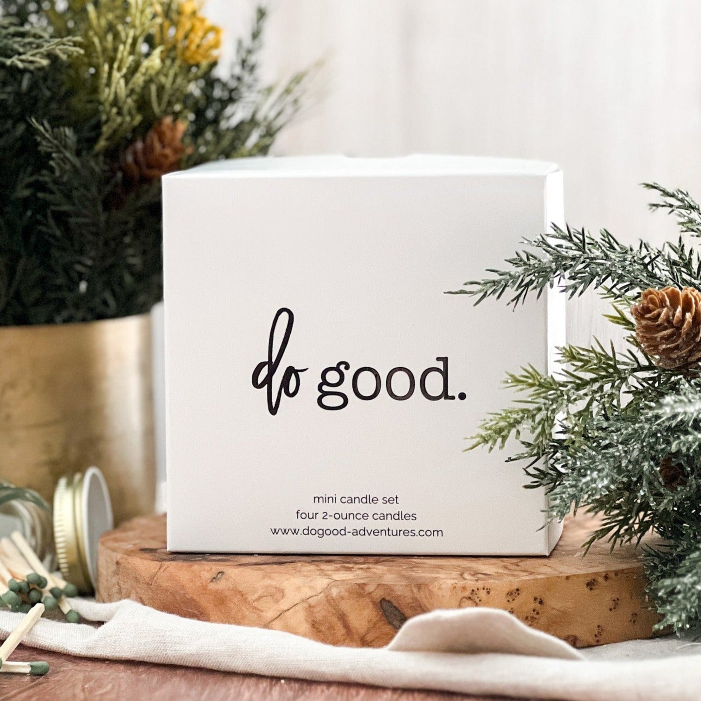 holiday mini candle set - do good adventures