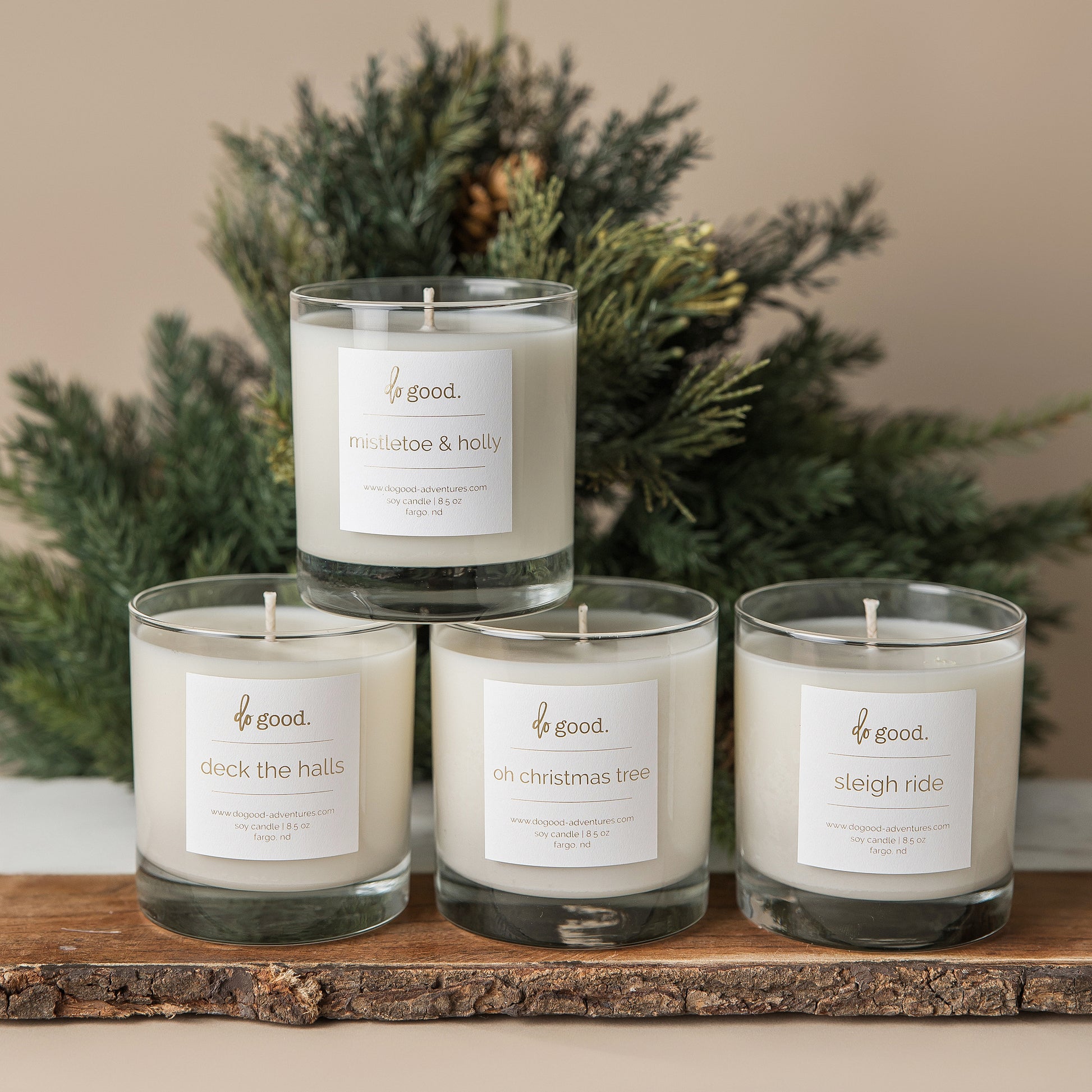 Christmas Tree Candle, Holiday Soy Candles