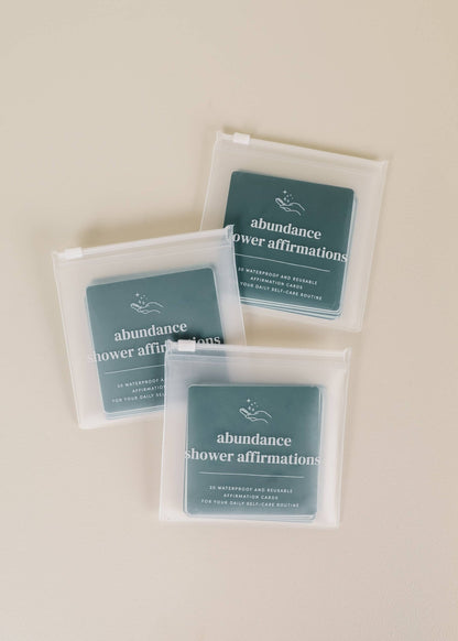 JaxKelly - Shower Affirmation™ Cards - Abundance - do good adventures