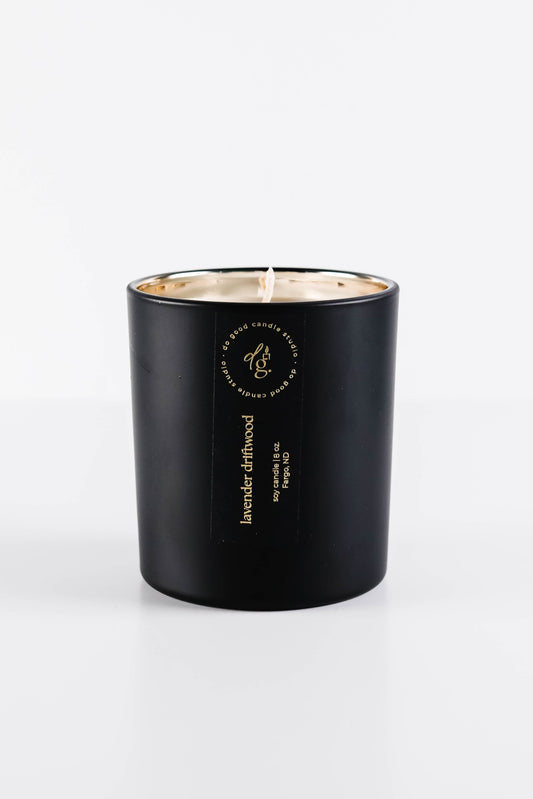 Lavender Driftwood | Signature Black Collection| Soy Candle