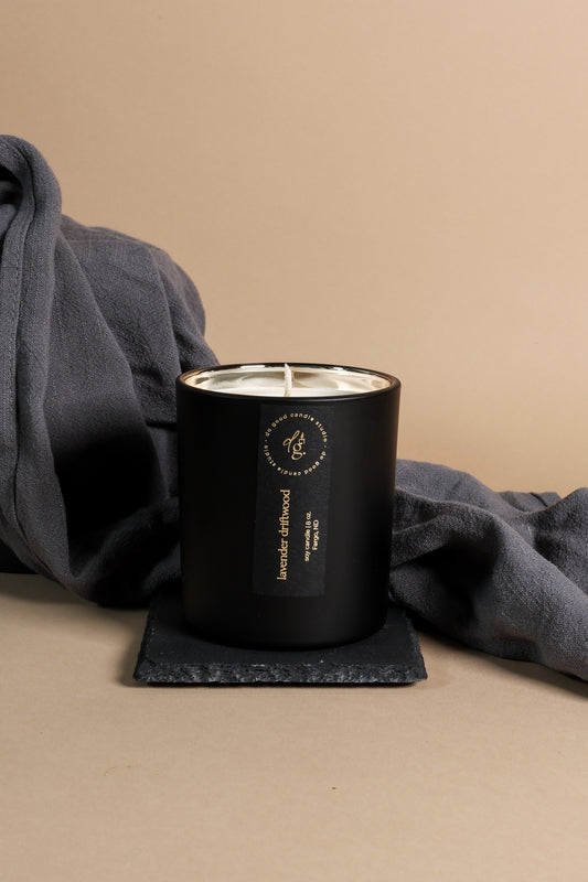 Lavender Driftwood | Signature Black Collection| Soy Candle