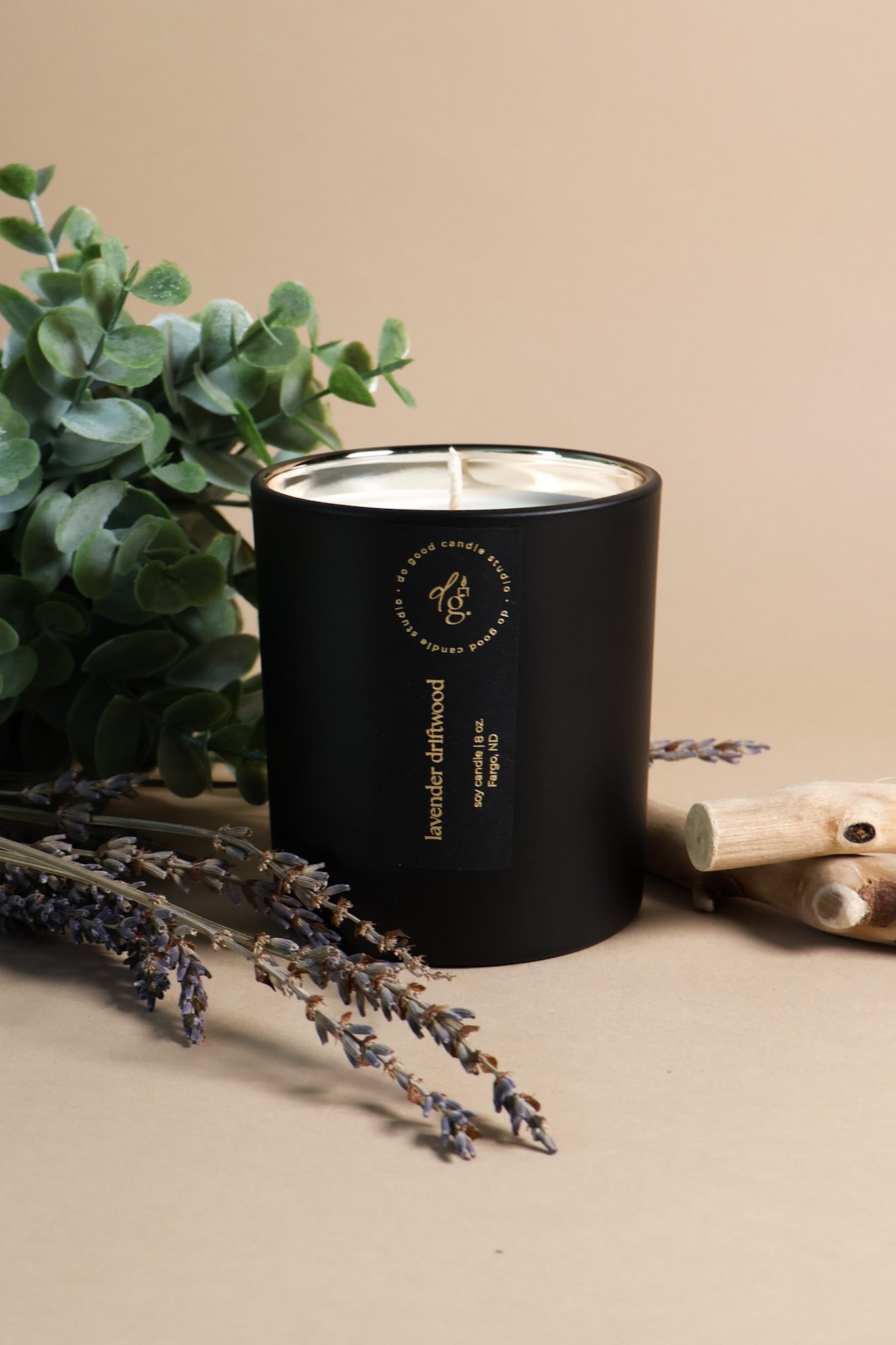 Lavender Driftwood | Signature Black Collection| Soy Candle