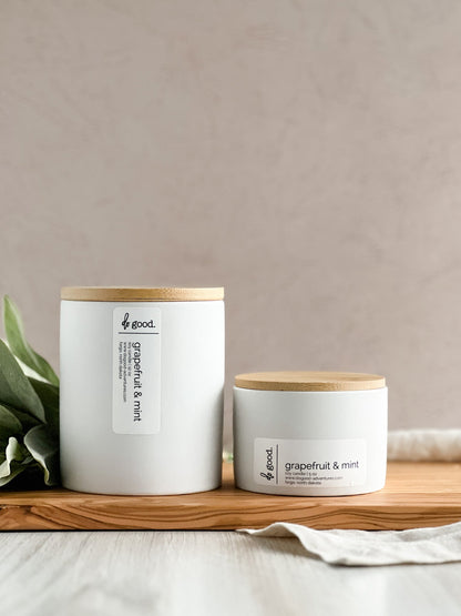 Lemon & Lavender | Signature White Collection Soy Candle - do good adventures