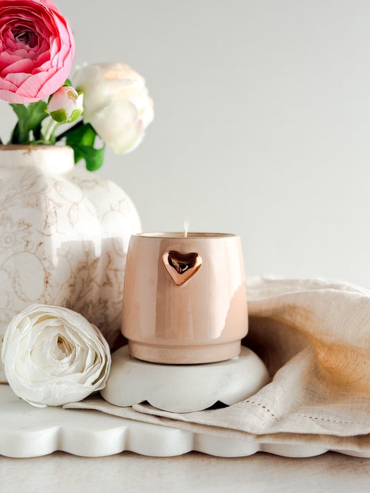 Mahogany Shea & Cashmere (Heart) | Love Collection | Non-Toxic Soy Candle