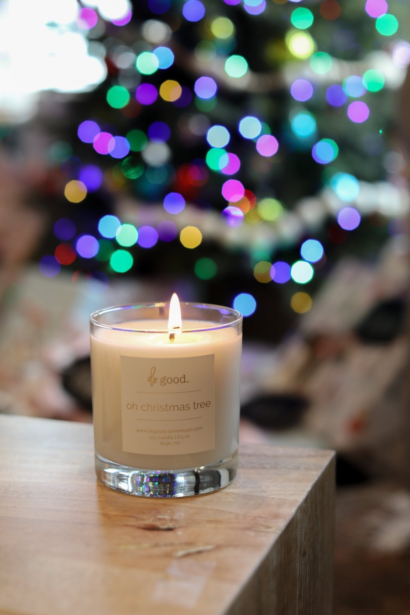 Oh Christmas Tree | Fraser Fir Scented Holiday Candle | Non - Toxic Soy Candle - do good adventures