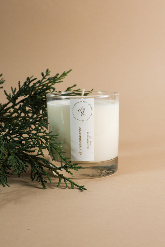 Oh Christmas Tree | Fraser Fir Scented Holiday Candle | Non-Toxic Soy Candle