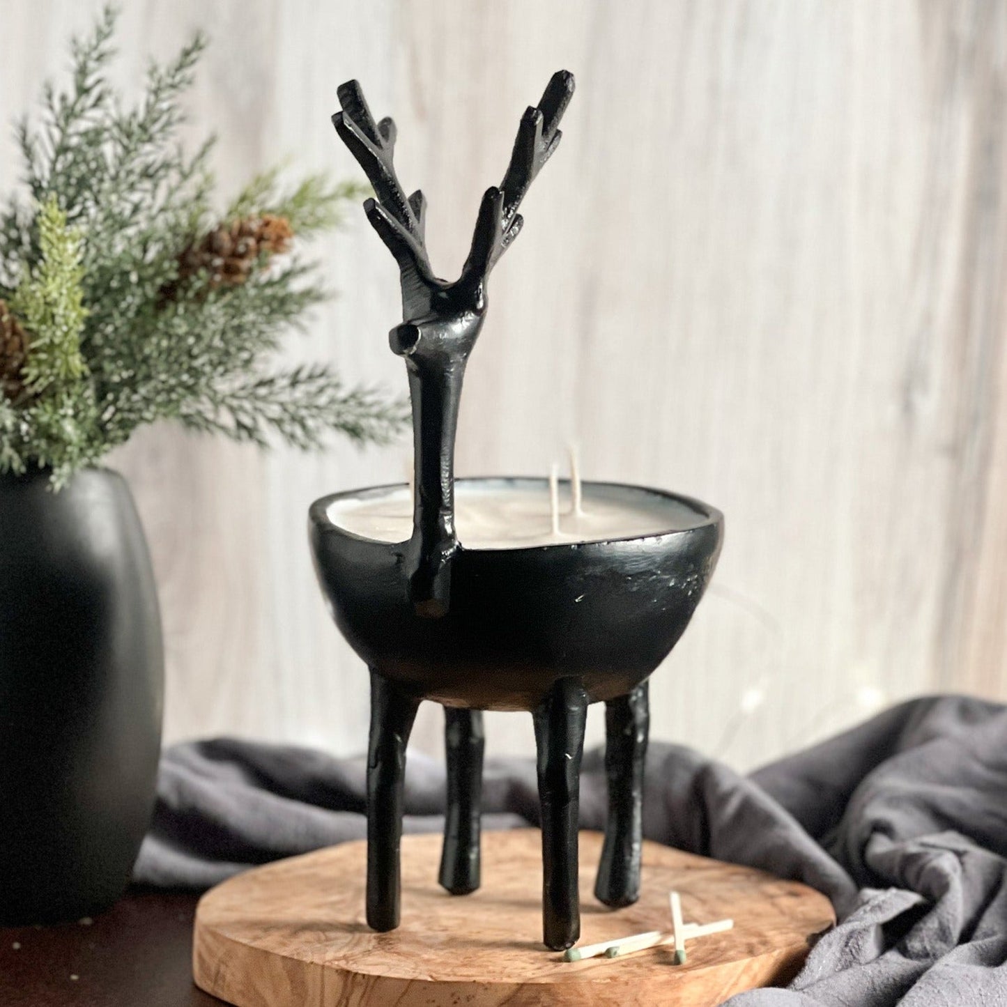 Reindeer Candle | Non - Toxic 100% Soy Holiday Candles | Merry Mistletoe - do good adventures