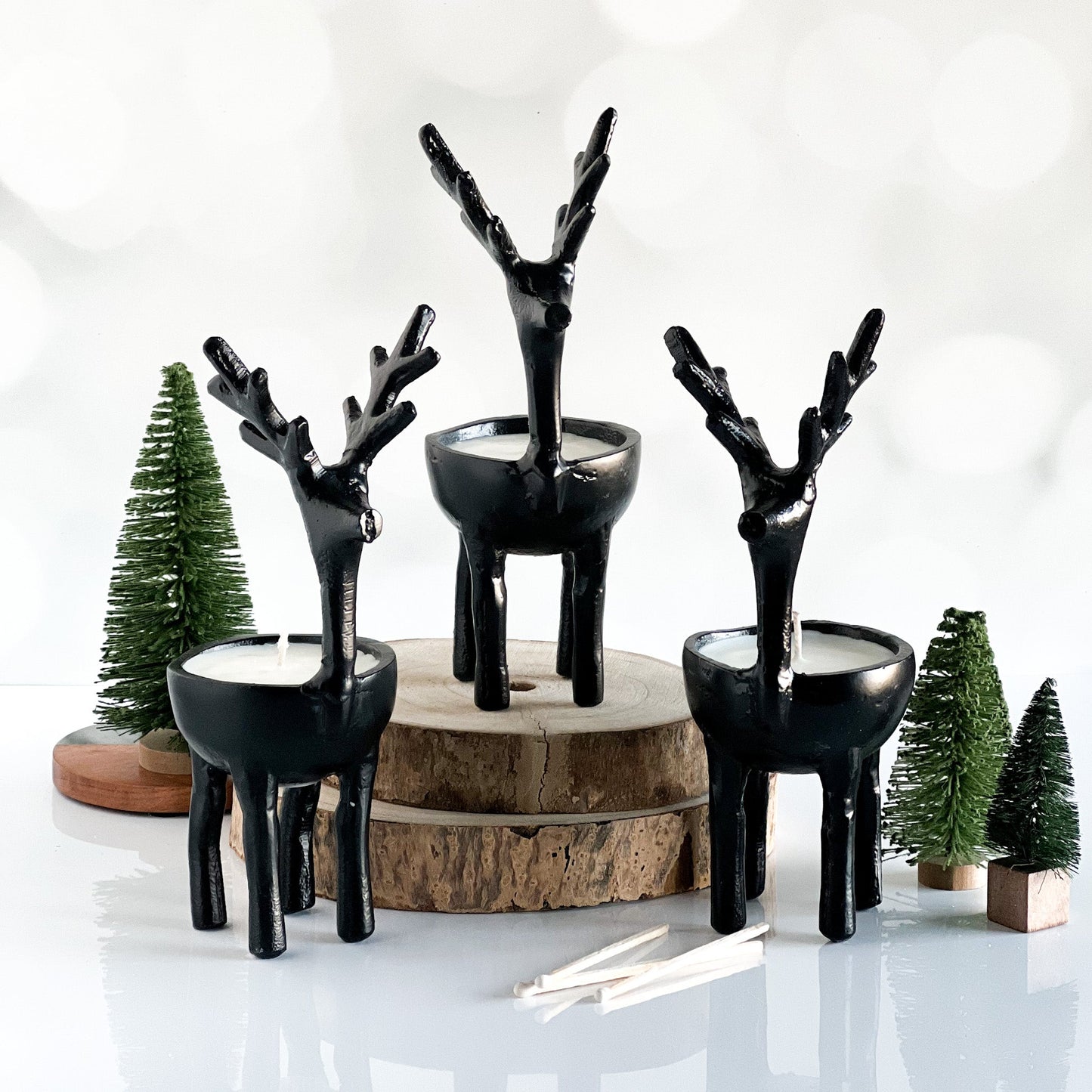 Reindeer Candle | Non - Toxic 100% Soy Holiday Candles | Merry Mistletoe - do good adventures