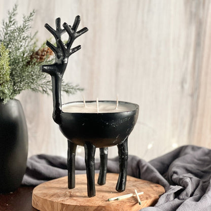 Reindeer Candle | Non - Toxic 100% Soy Holiday Candles | Merry Mistletoe - do good adventures