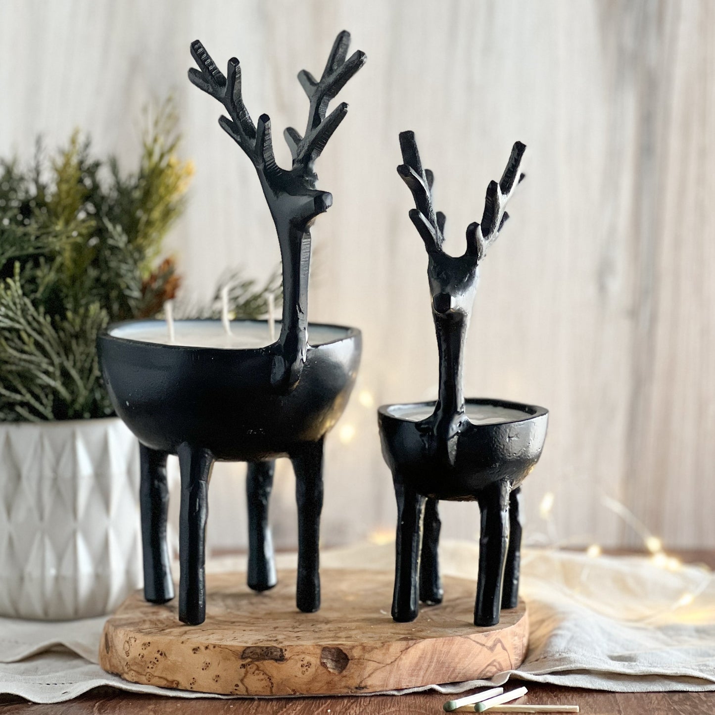 reindeer candle