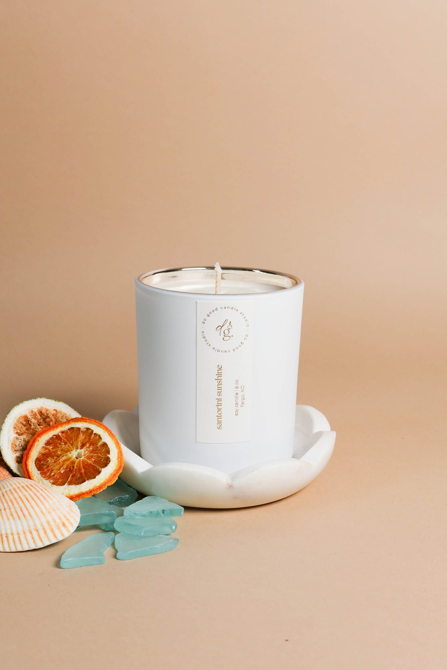 Santorini Sunshine | Signature White Collection | Soy Candle