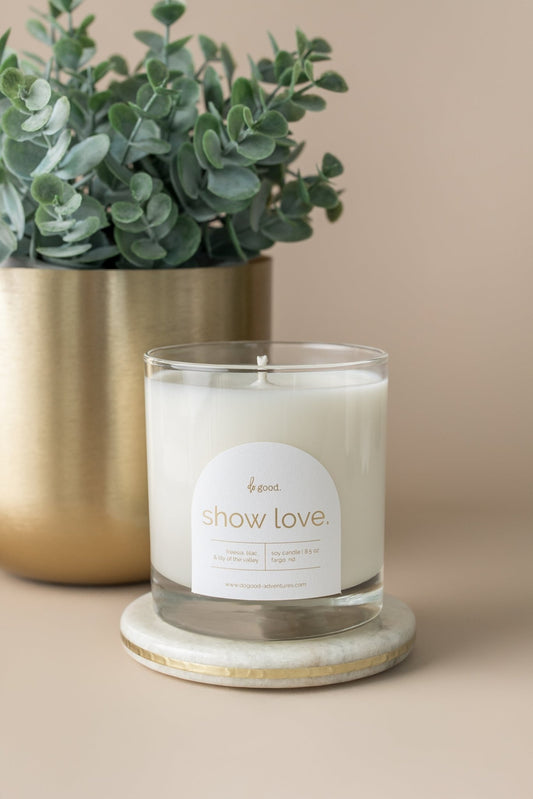 Show Love. | Floral Scented Soy Candle | Do Good Collection - do good adventures