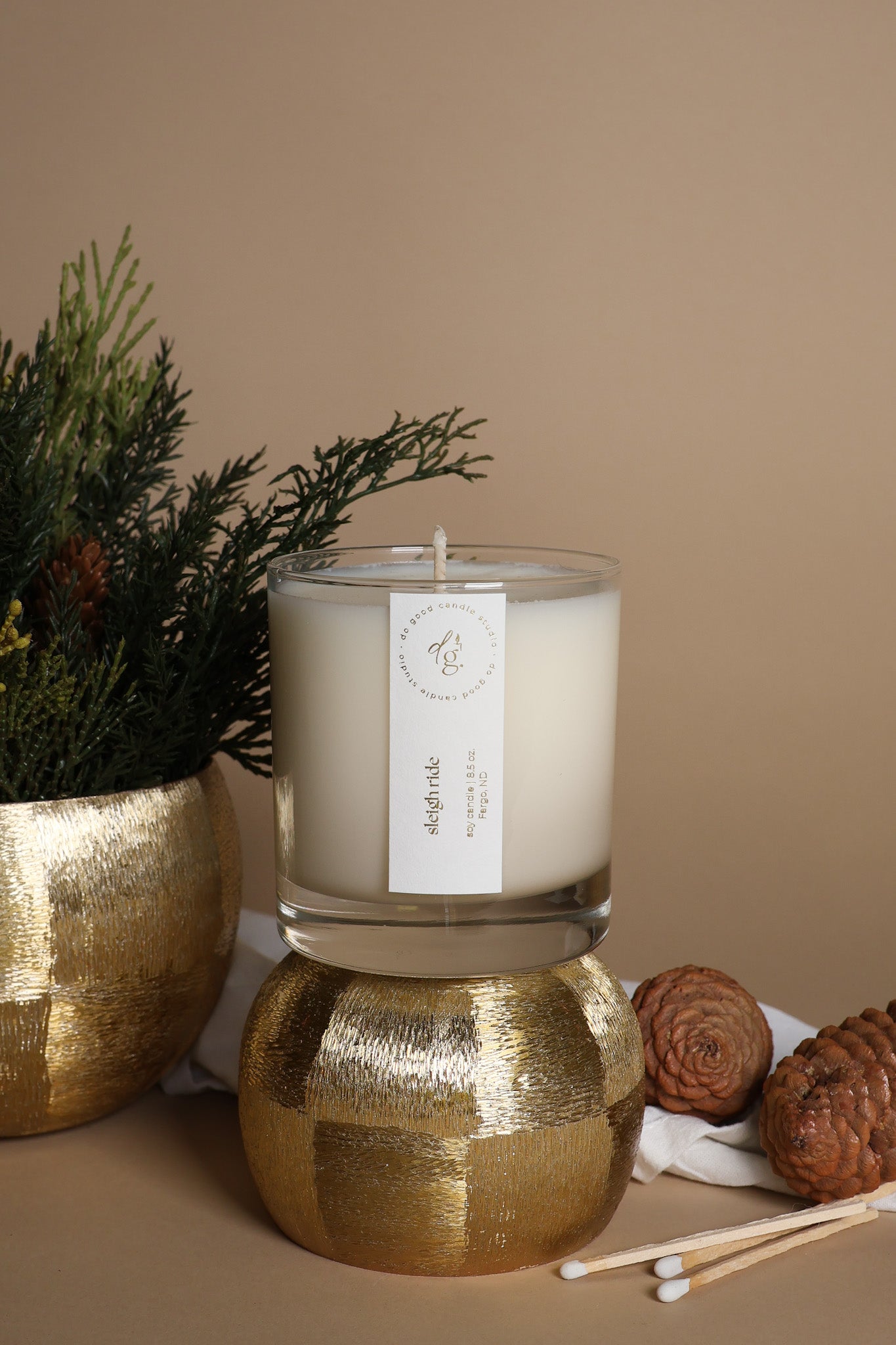 Sleigh Ride | Woodsy, Fresh Holiday Candle | Non-Toxic Soy