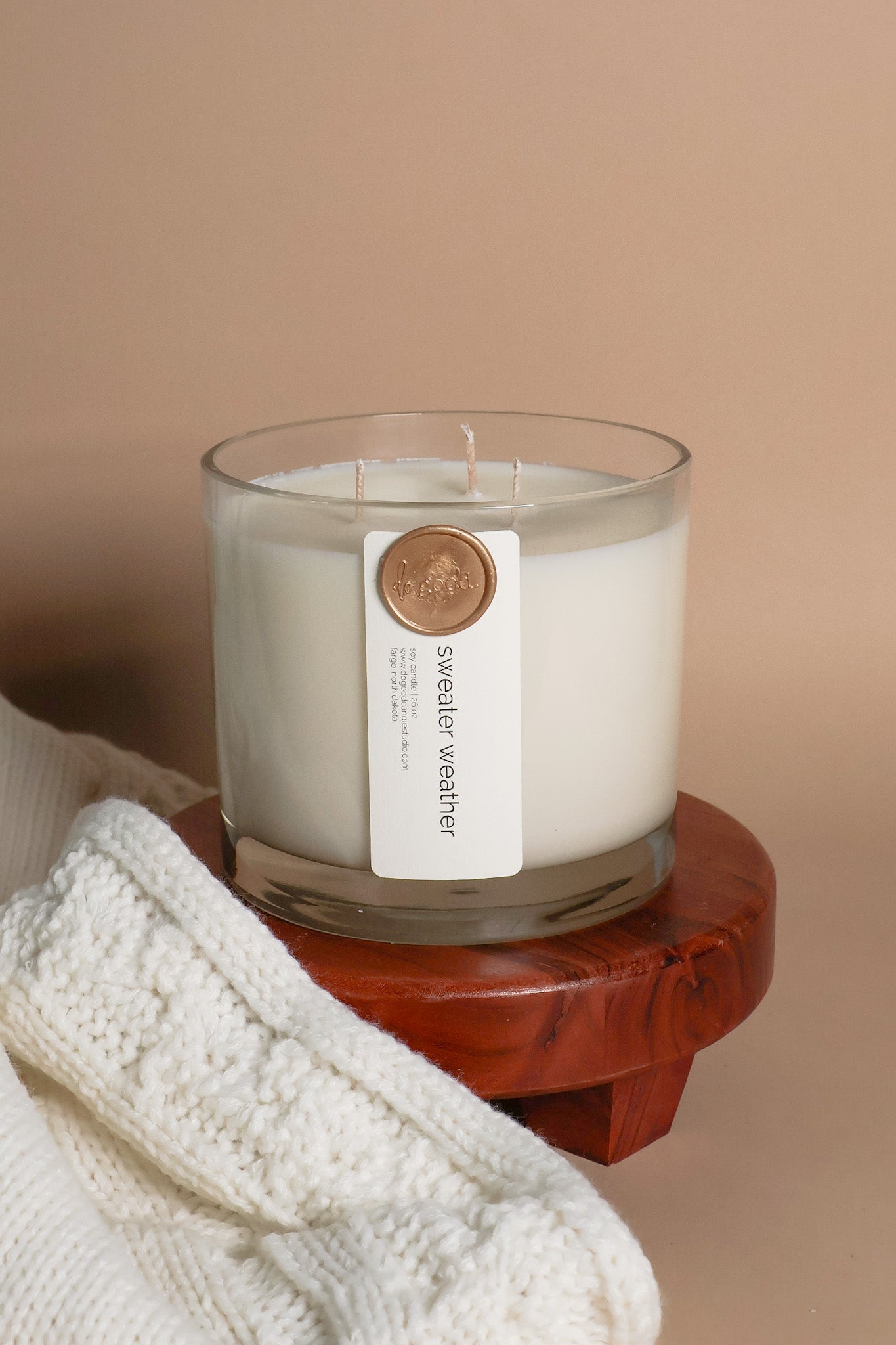 Sweater Weather Triple-Wick | Fall Collection | Non-Toxic Soy Candle