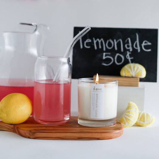 The Exclusive Glow Soy Candle - July: lemonade stand - do good adventures