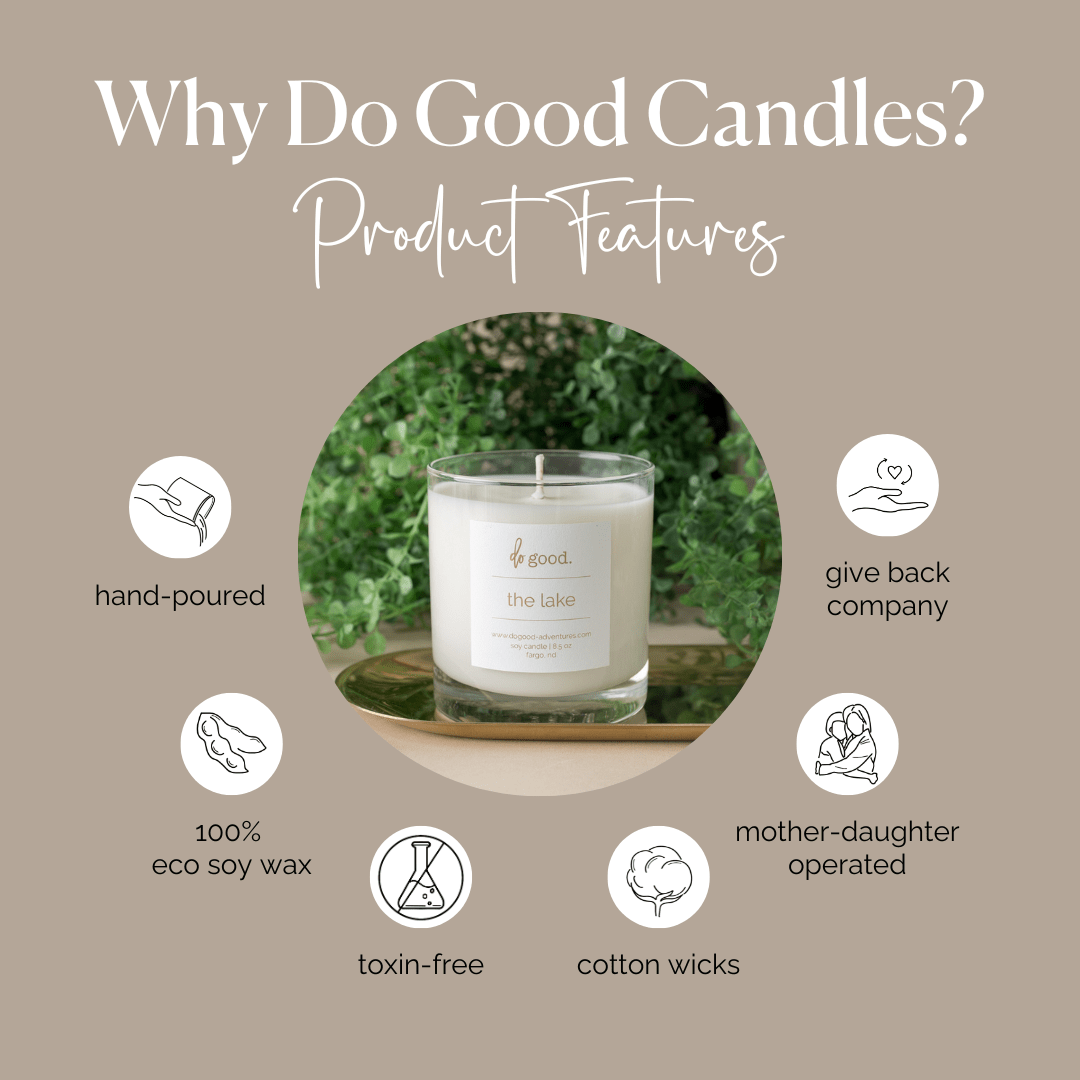 The Lake | Summer Collection | Non - Toxic Soy Candle - do good adventures