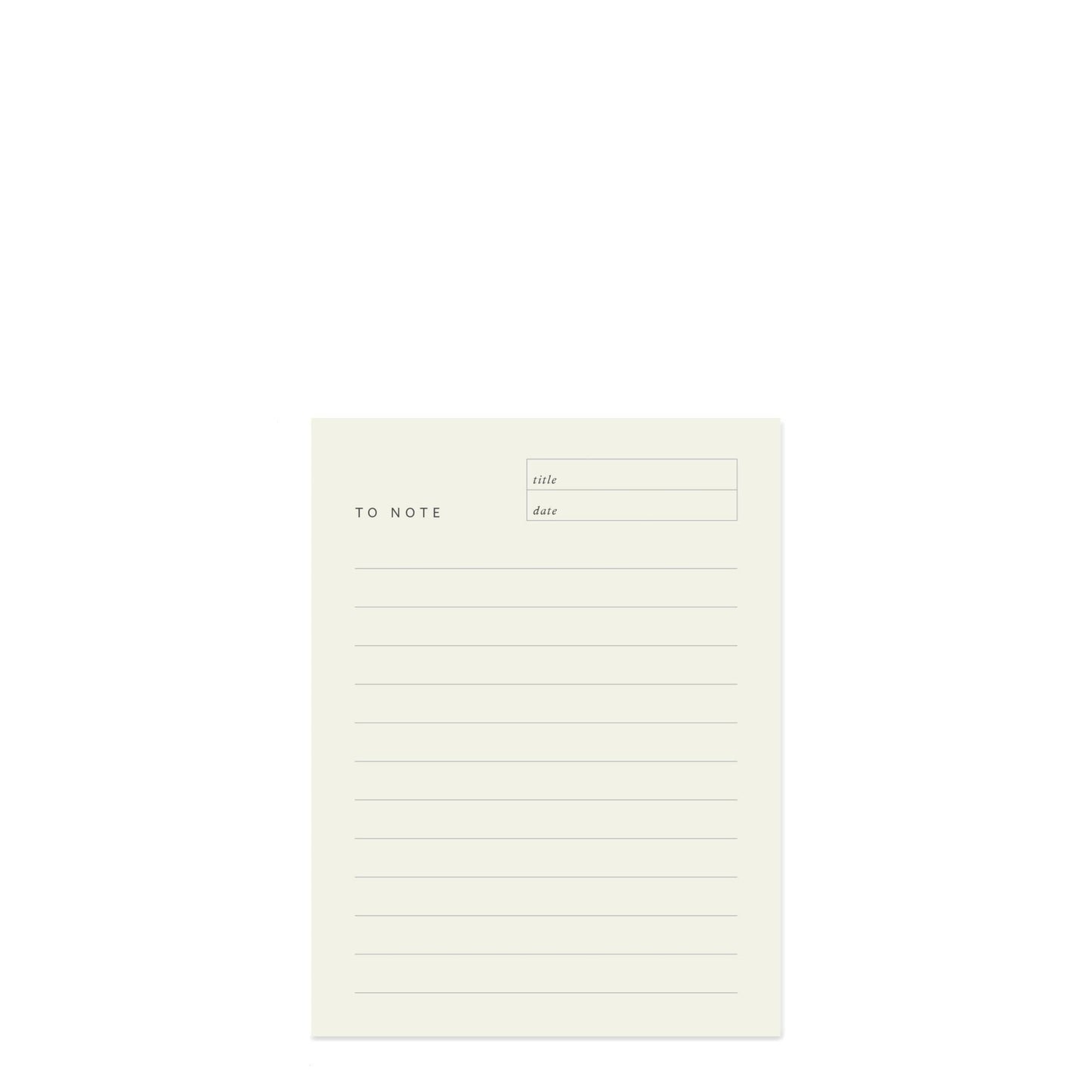 To Note Block Notepad - do good adventures