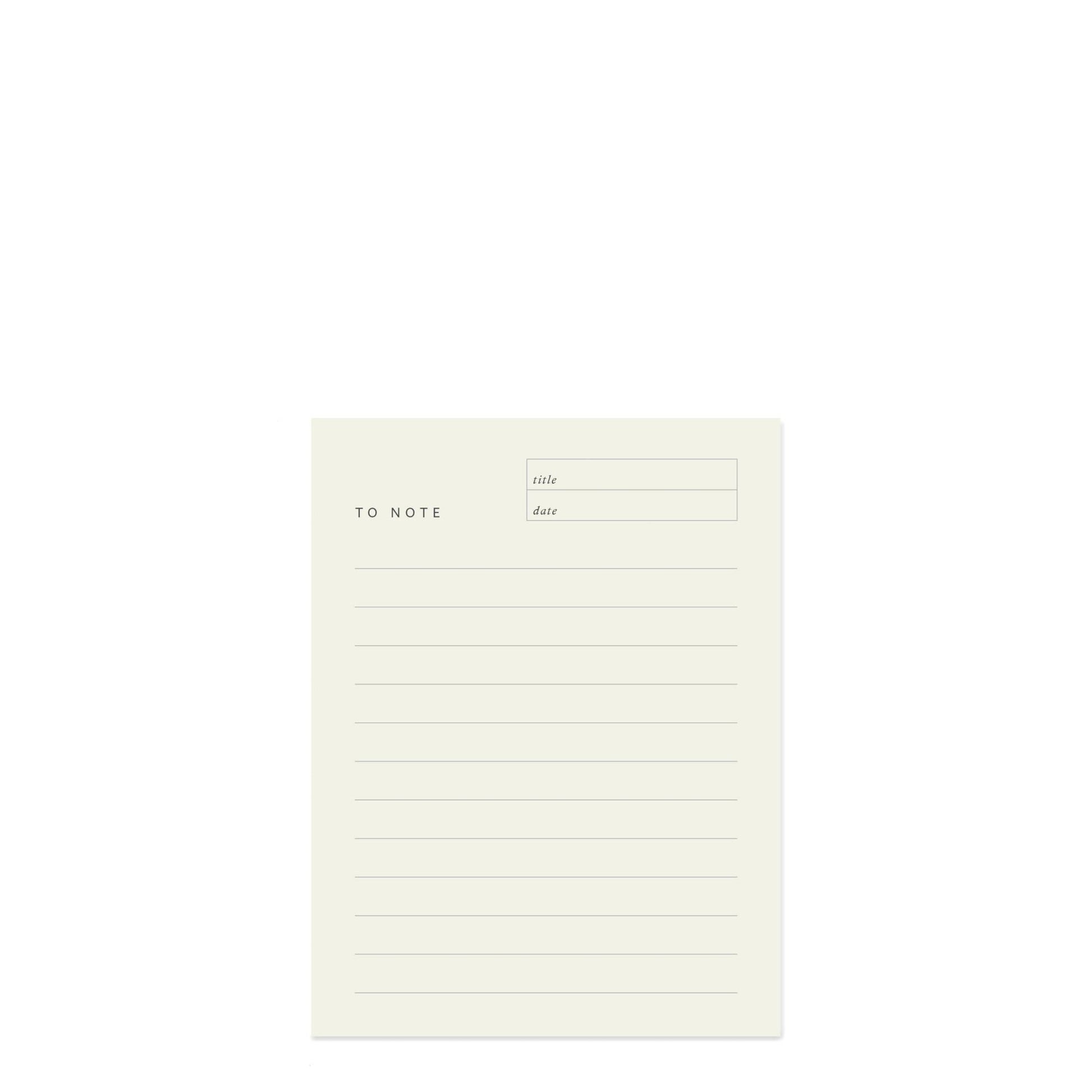 To Note Block Notepad - do good adventures