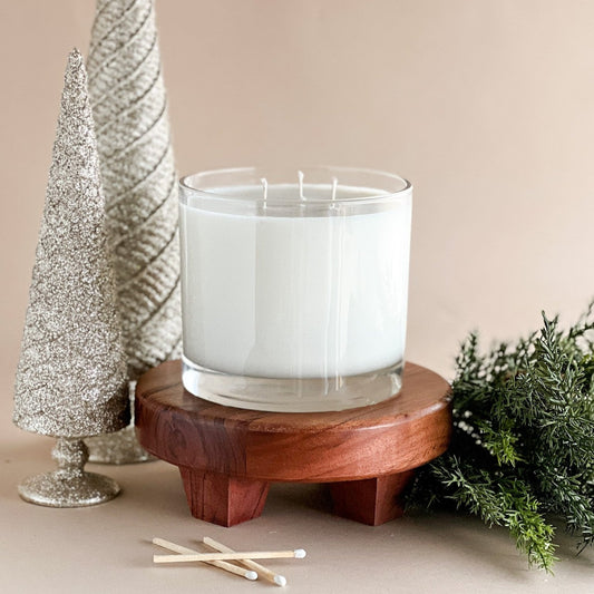 Triple - Wick Oh Christmas Tree | Large Non - Toxic Fraser Fir Holiday Soy Candle - do good adventures